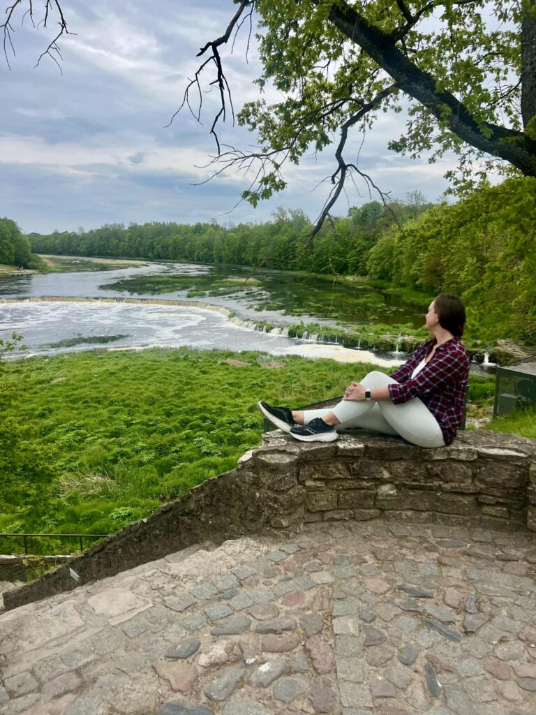Viewpoint over looking the waterfall